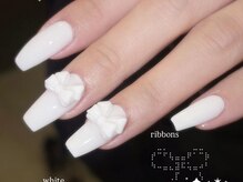 ジェミーネイル エビス(Jemiy nail ebisu)/ホワイトリボン冬