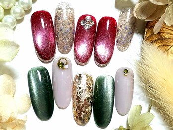 パーフェクトネイル 桜ヶ丘店(Perfect Nail)の写真/【￥7920☆選べるマグネットネイルネイル】大人の可愛さで1ランクUPのデザイン☆カラー変更OK