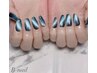 【人気No.3】《オフ込み》濡れツヤ透明感マグネットネイル ￥5,600