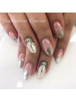 ネイルサロン クール(Nailsalon Coeur)/大理石ネイル