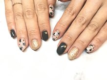 ステラ(private nailroom STELLA)/ホワイトべっ甲×シェル