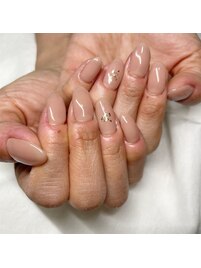 肌馴染み美爪ワンカラーネイル