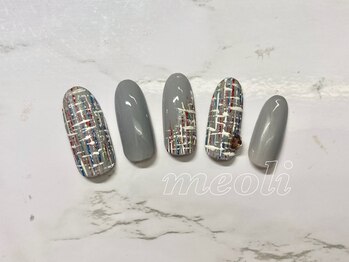 ミオリィ(meoli)/ワンカラー＋ツイード