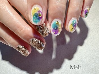 メルト(Melt.)/ラメ♪片手アート¥10000