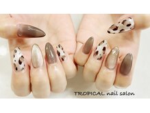 トロピカル(TROPICAL)/ヒョウ柄ネイル