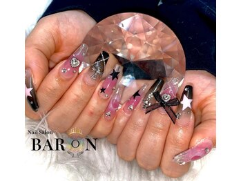 バロン 新宿店(BARON)/クリアチークネイル