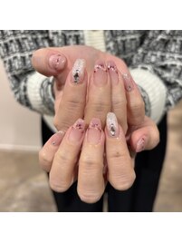 押し花ネイル＊