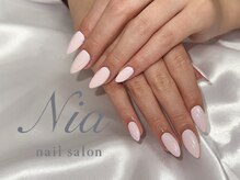 ニア ネイルサロン 大阪駅前第2ビル(Nia)/春っぽいシンプルワンカラー