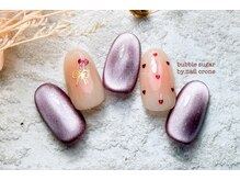 バブル シュガー バイ ネイルクローネ(bublle sugar by.nail crone)/ハートチークネイル