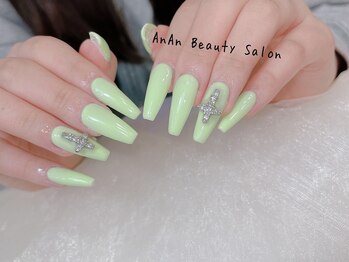 アンアンビューティーサロン(AnAn Beauty Salon)/【チップ】長さ出しワンカラー