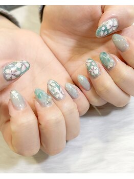 定額色変え桜デザイン