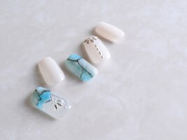 ターコイズnail