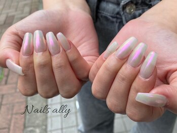 ネイルズアリー 立川店(Nails ally)/ダイアミ×オーロラ×シュガー