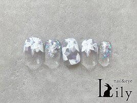 爽やかラメネイル☆