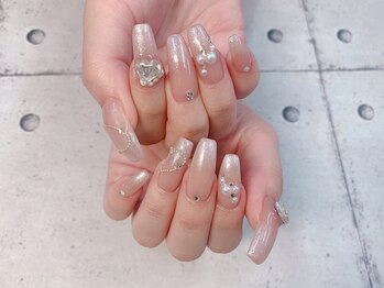 ネイル ビューティーマジック 葛西本店/キラキラハートネイル