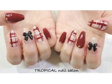 トロピカル(TROPICAL)/赤チェックネイル