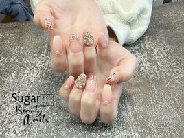 ツイードネイルデザイン