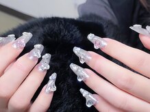 トレンドネイルスタジオ(Trend Nail Studio)/長さ出し + パーツ乗せ放題