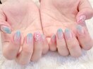 ＃梅雨ネイル　＃傘ネイル