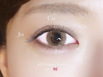 プリンセス フィズ 八王子(Princess Fizz)の写真/【ふわっと目元軽やか】ハリウッドLEDマツエク《６D》！濃密×モチの良さが好評◎品よく華やかな印象へ♪