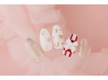 ヴァンネイル(VINGT NAIL nail&eye beauty)/先取冬のガーリーネイル