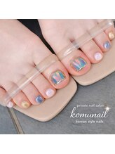 コムネイル(komu nail)/フット10本アート
