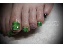 ネイルズ ジュエル(Nails Jewel)の雰囲気（人気のフットジェル6000円コース。クイックケアつき）