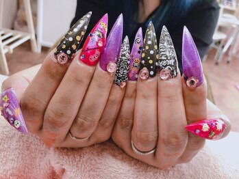 ネイルサロン ティプレシャス(T Precious)/カラフル☆ハロウィンネイル