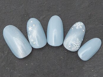 フリル(FRILL)/雪の結晶ネイル☆初回￥8800