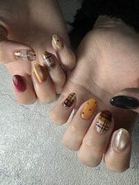 オシャレ！チェックネイル