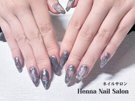 立体シルバー×メタリック