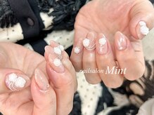 ネイルサロン ミント(Mint)/ローズ×ヌーディー