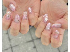 【ラテリア】桜ホロネイル