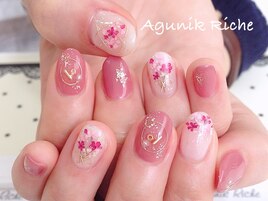 【押し花ネイル】