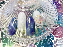 ネイルサロン カラーエイト(Nailsalon COLOR.8)/大理石、ニュアンス、トレンド