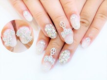 ネイルコレクション ピンク(Nail Collection Pink)/ジェル放題★リボンチャーム