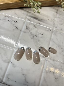 エリートネイル(Elite Nail)/ガラスフレンチネイル