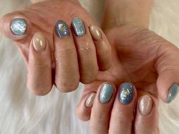 セレクト(Select)/シンプルブルーネイル