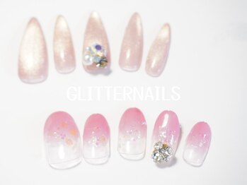 グリッターネイル(GLITTER NAILS)/選べる！キラキラパーツ