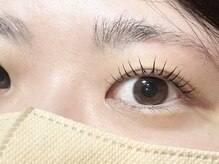 【メイク時短☆自まつげが細い/色素が薄いのお悩み解消♪】ブラックティントパーマ　[まつげパーマ/まつぱ]