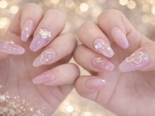ネイルガール 銀座(Nail girl)/春のワンホンネイル