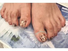 プティットスリール 西尾店(Petit Sourire)/【foot】ひょう柄ネイル♪