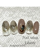 リバティ(Liberty)/◇グレー系大理石風◇