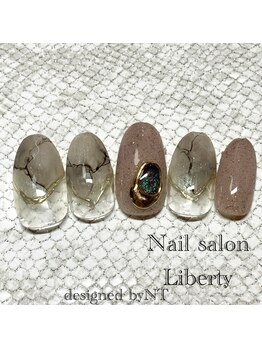 リバティ(Liberty)/◇グレー系大理石風◇