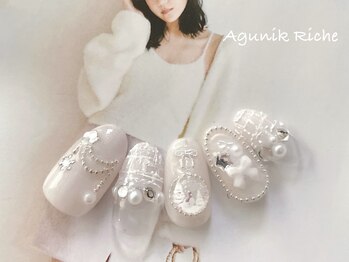 アグニークリッシェ(Agunik Riche)/【ツイードネイル】