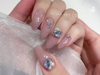 ラヴィン なんばスカイオ店(Lovin)/バイオレットビジューネイル.ry