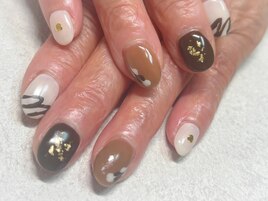 バレンタインネイル