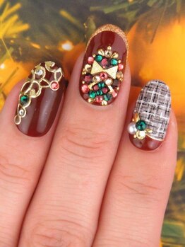 カラーズ 浜松店(colors)/ツイード×キラキラストーン♪