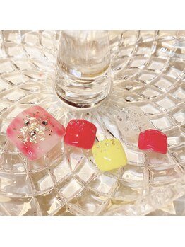 ケージュール(Kjour)/フットデザインネイル　タイダイ