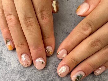 エムスラッシュ ネイル センター北店(M.SLASH)/ニュアンスネイル【成人式】